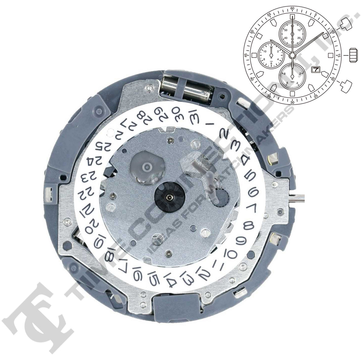 Mouvement Chronographe Quartz Myota FS00 Neuf - Pour Montage Ou Remplacement