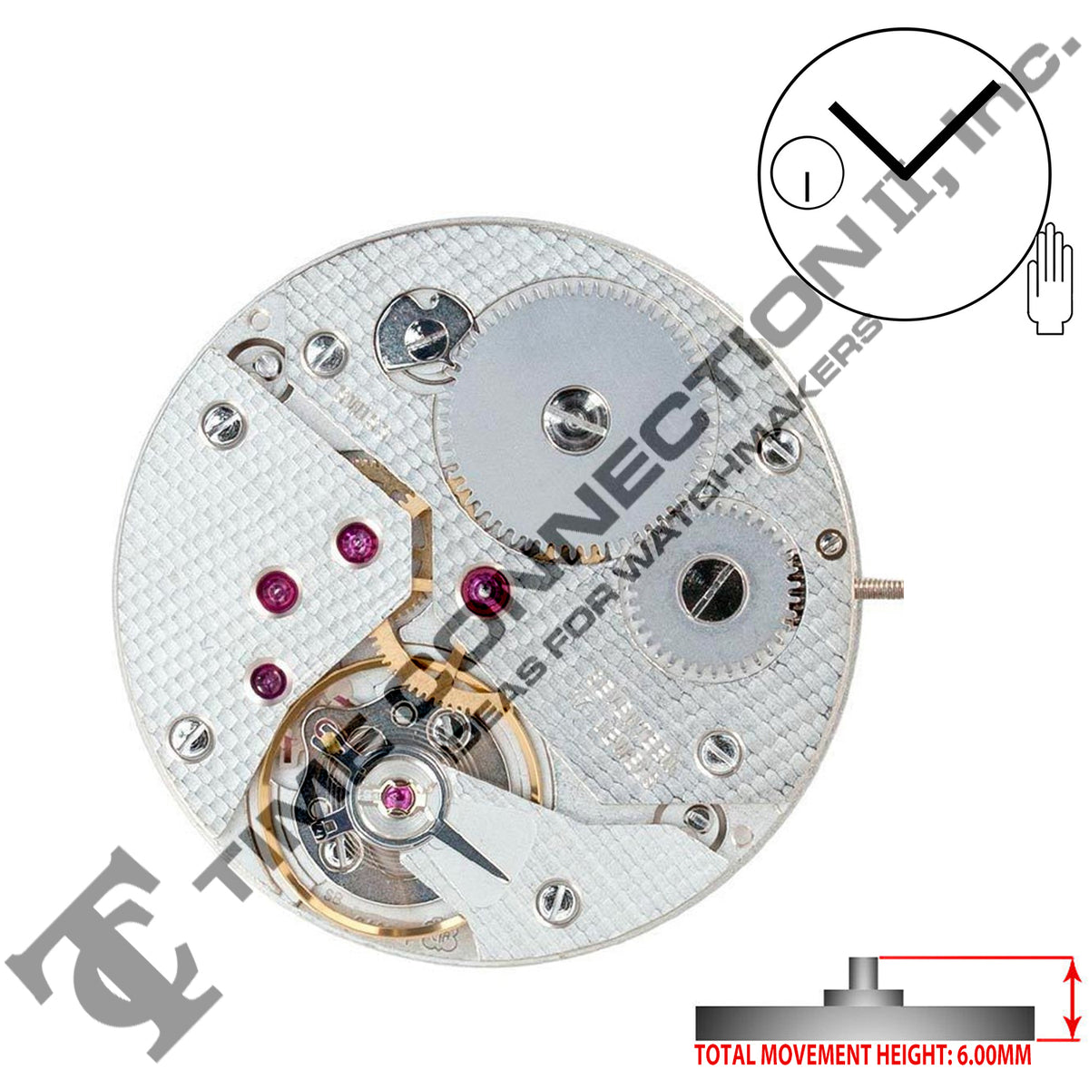 Watch Hands Set For ETA Unitas 6497/6498 Movements - Aero With Propeller Second Hand, Swiss Made