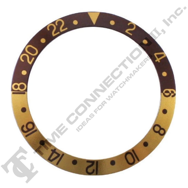 315-16753-5 Bezel Insert (Brown/Gold) to Fit Rolex GMT Plastic Model