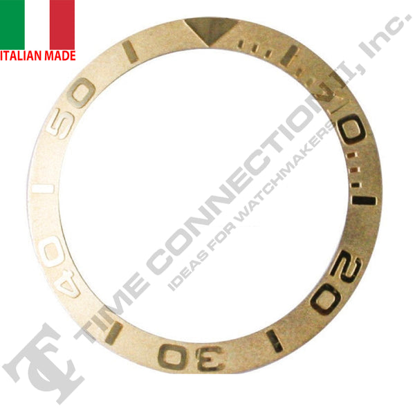 Italian Made Bezel Insert (18K Gold) to fit Rolex Yatchmaster Model