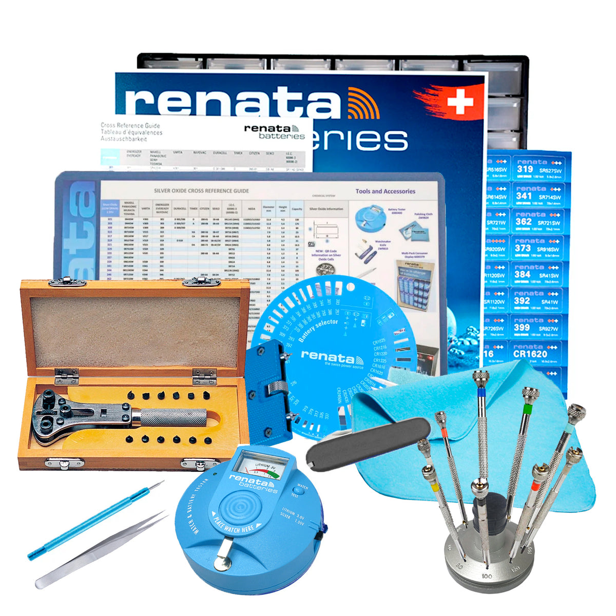 Renata Deluxe Watch Battery Starter Kit Time Connection II, Inc