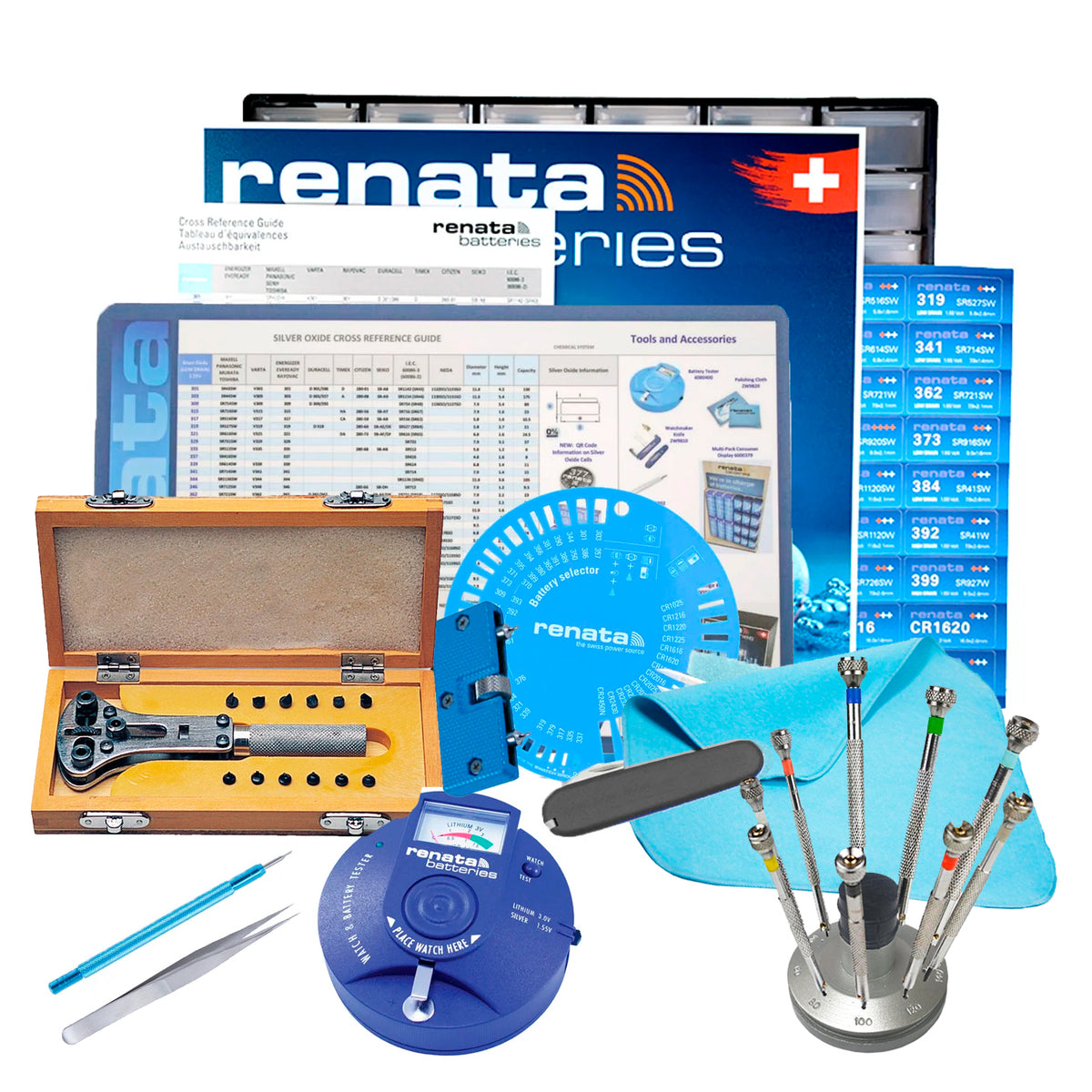 Renata Deluxe Watch Battery Starter Kit – Time Connection II, Inc