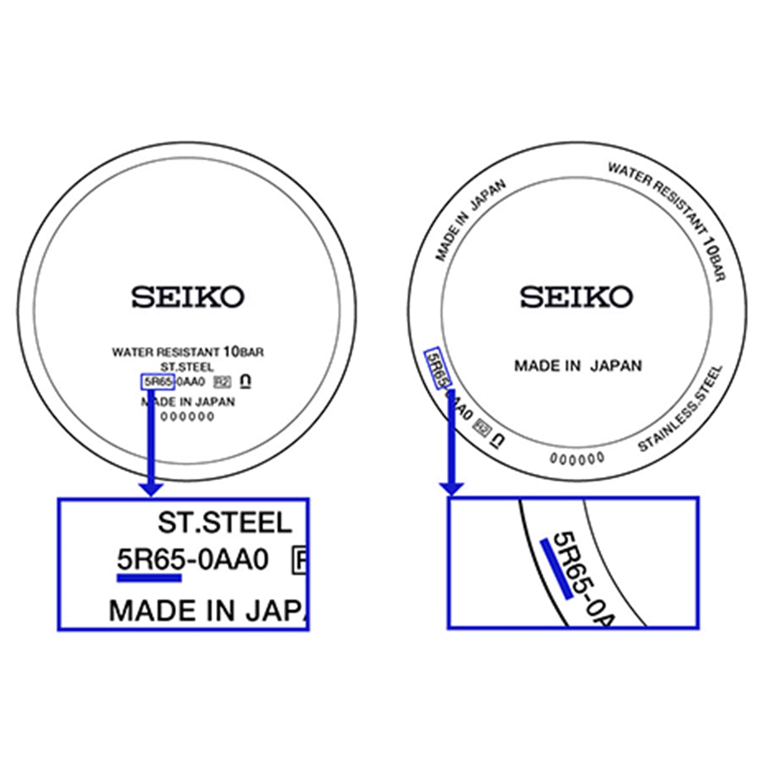 Original Seiko 8659 1310 Crystal Gasket for SRP773 SRP775 SRP777 SRPA21 SLA051