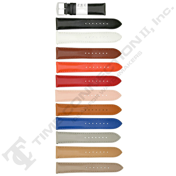 ZRC No. 301 Calfskin Grain Fine Leather Quick Release SHORT Straps (12mm~22mm)