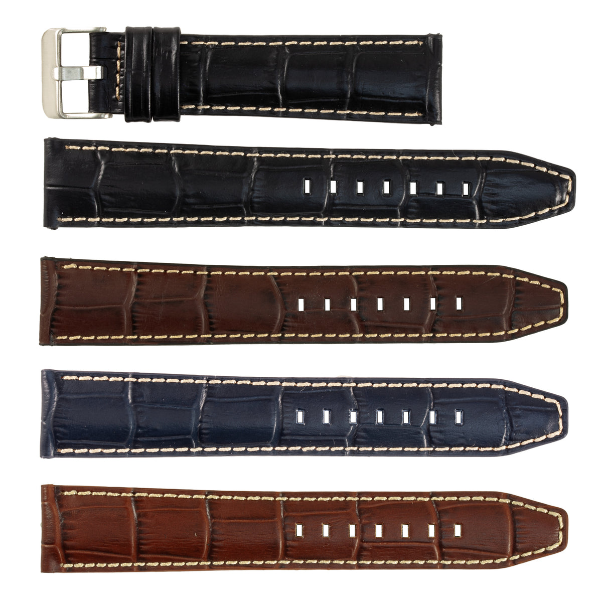 ROCHET ZRC No. 559 Alligator Grain Fine Leather Straps with