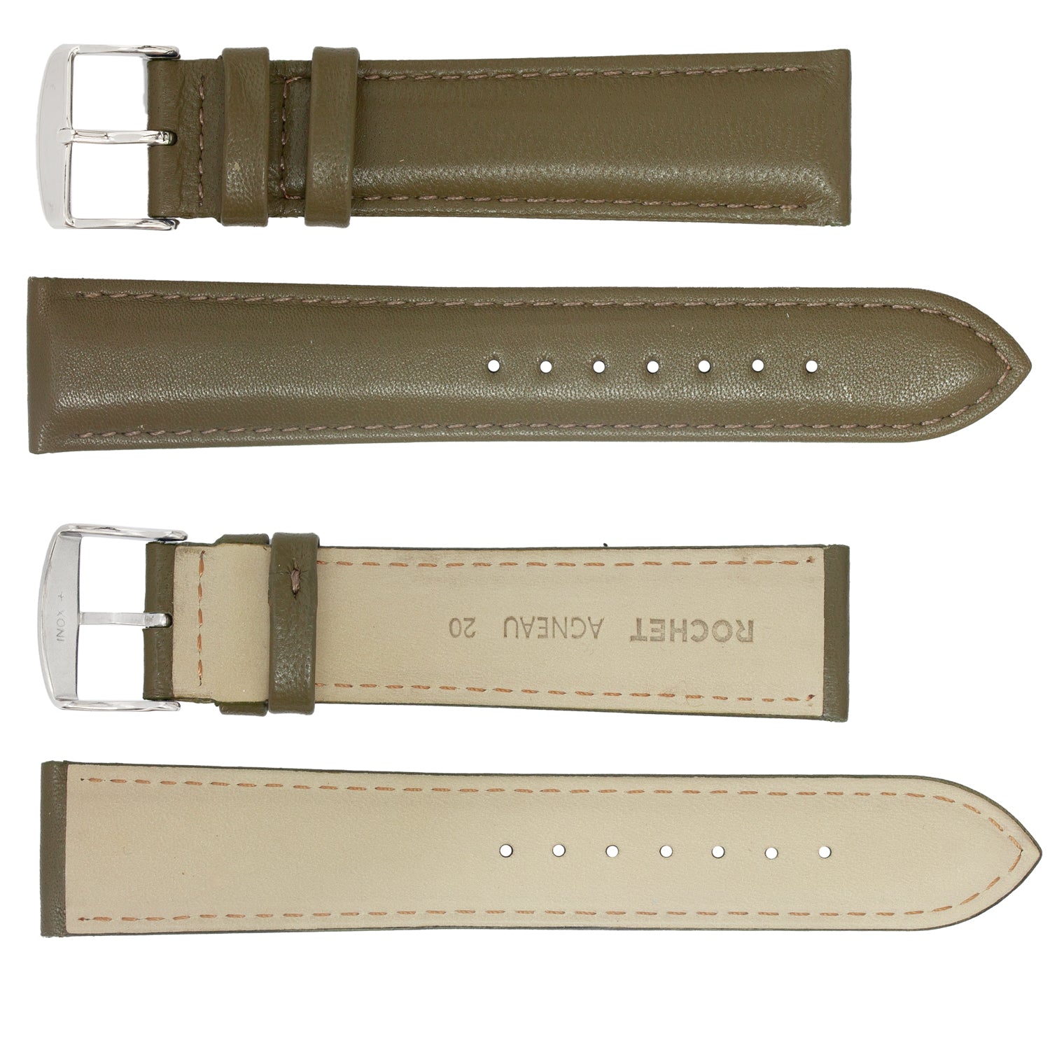 ZRC No. 633 Lamb Padded Fine Leather Straps (12mm~24mm)