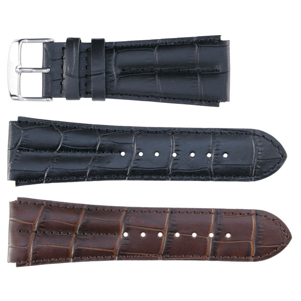 Banda No. 106 Alligator Grain Fine Leather Straps (18mm~24mm)