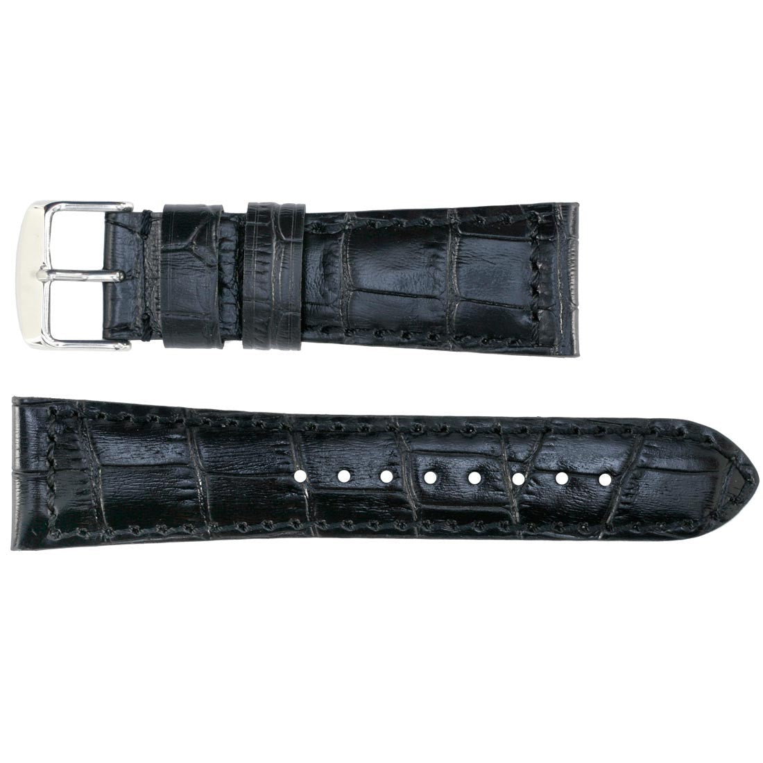 Banda No. 117 Alligator Grain Fine Leather Straps (18mm~30mm)