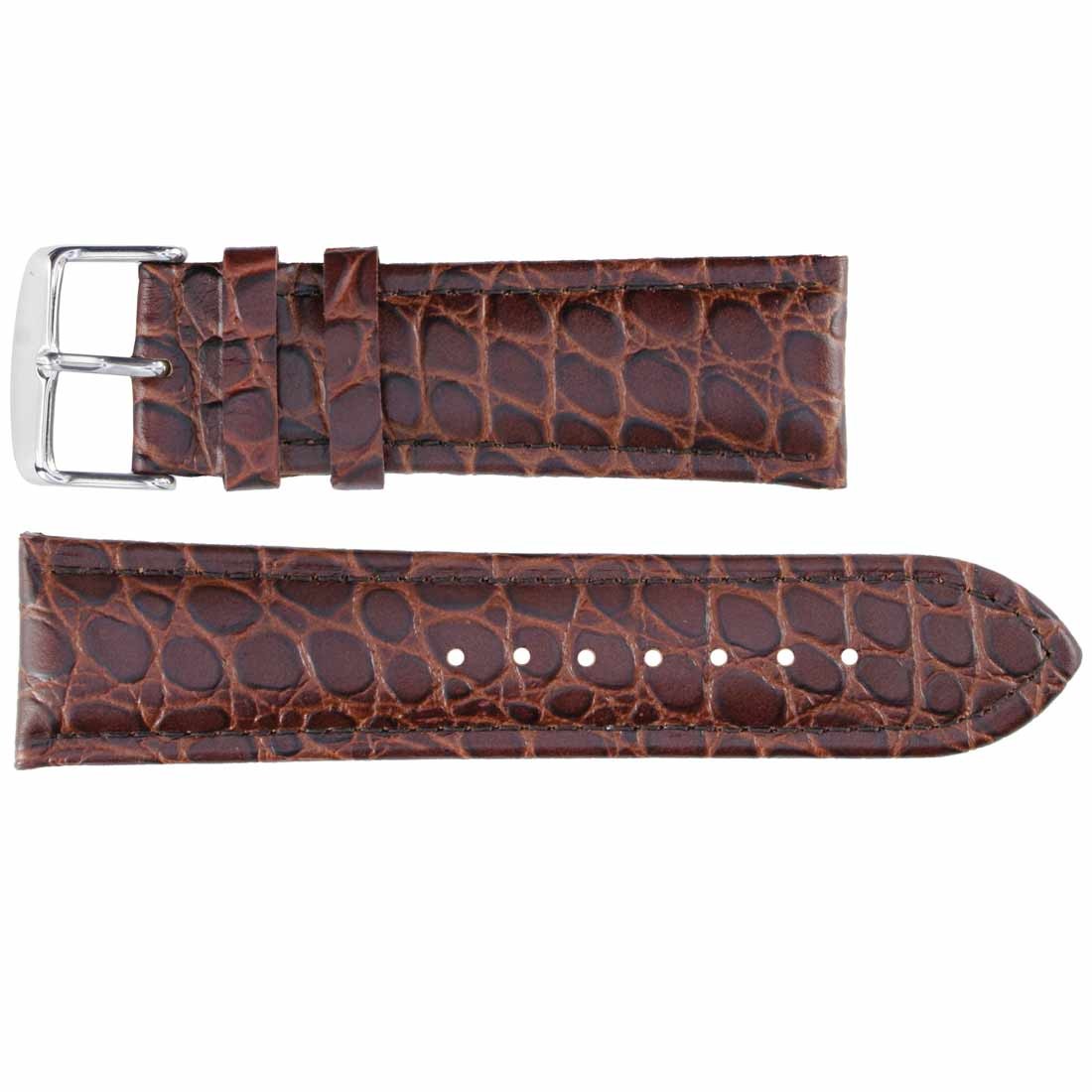 Banda No. 145 Crocodile Grain Fine Leather Straps (18mm~24mm)