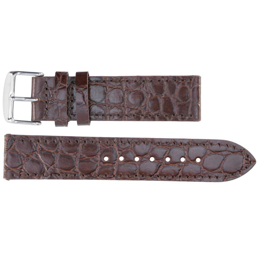 Banda No. 152 Long Crocodile Grain Fine Leather Straps (18mm~24mm)