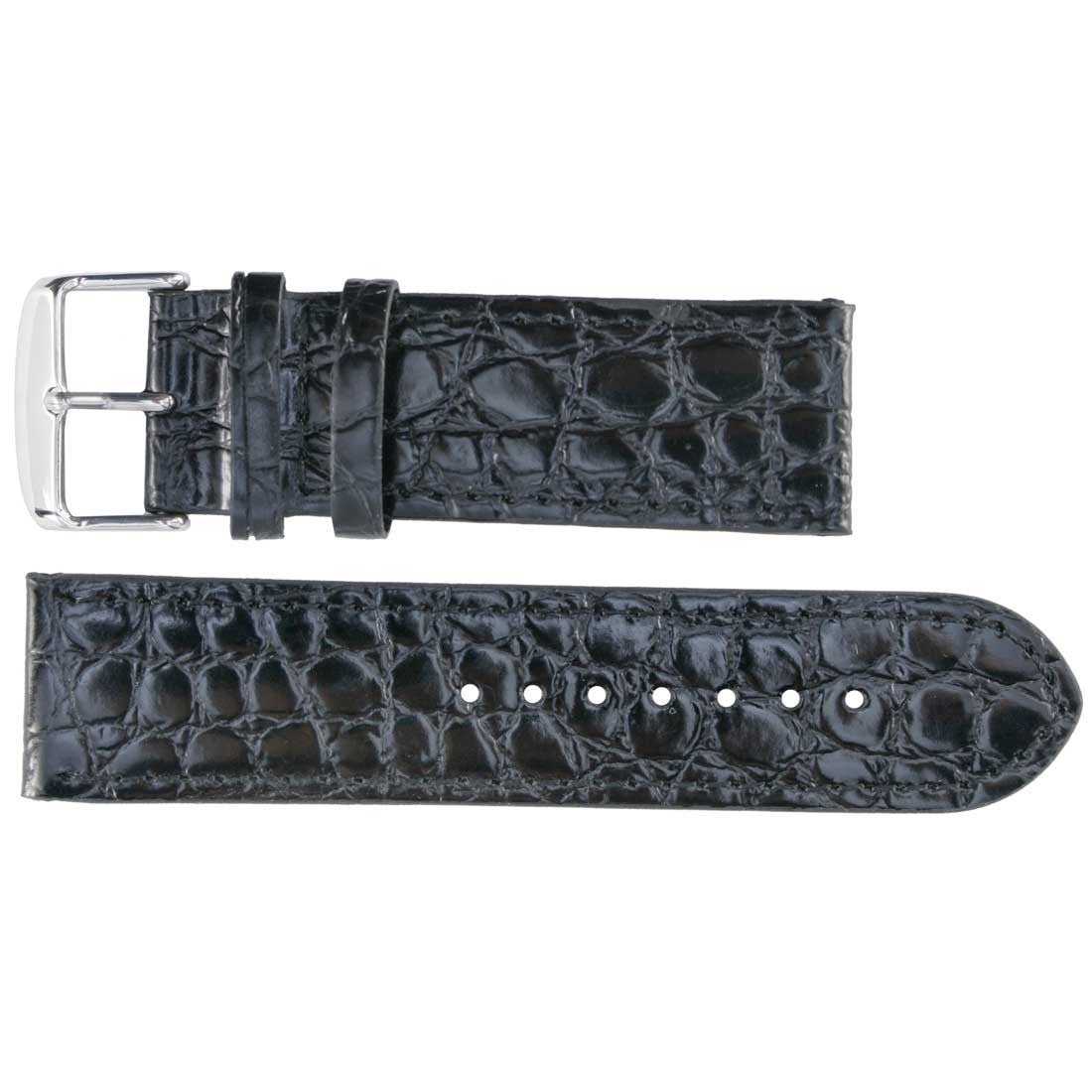 Banda No. 152 Long Crocodile Grain Fine Leather Straps (18mm~24mm)
