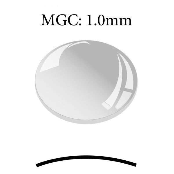 MGC 1.0mm 14.4 mm Thickness Round Flat Mineral Glass Crystals