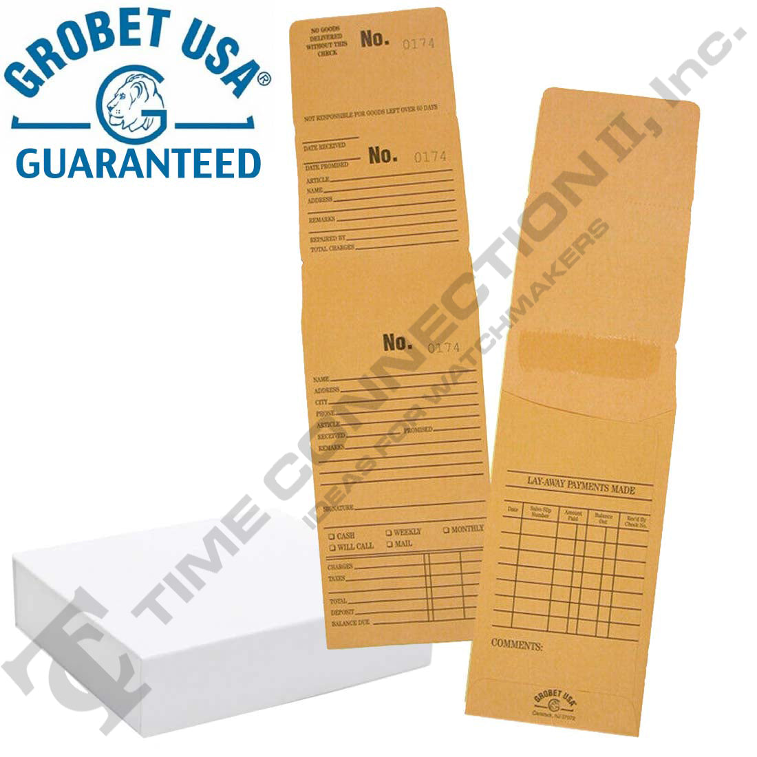 Grobet Triple Duty Kraft Repair Job Envelopes (Box of 1000) Time