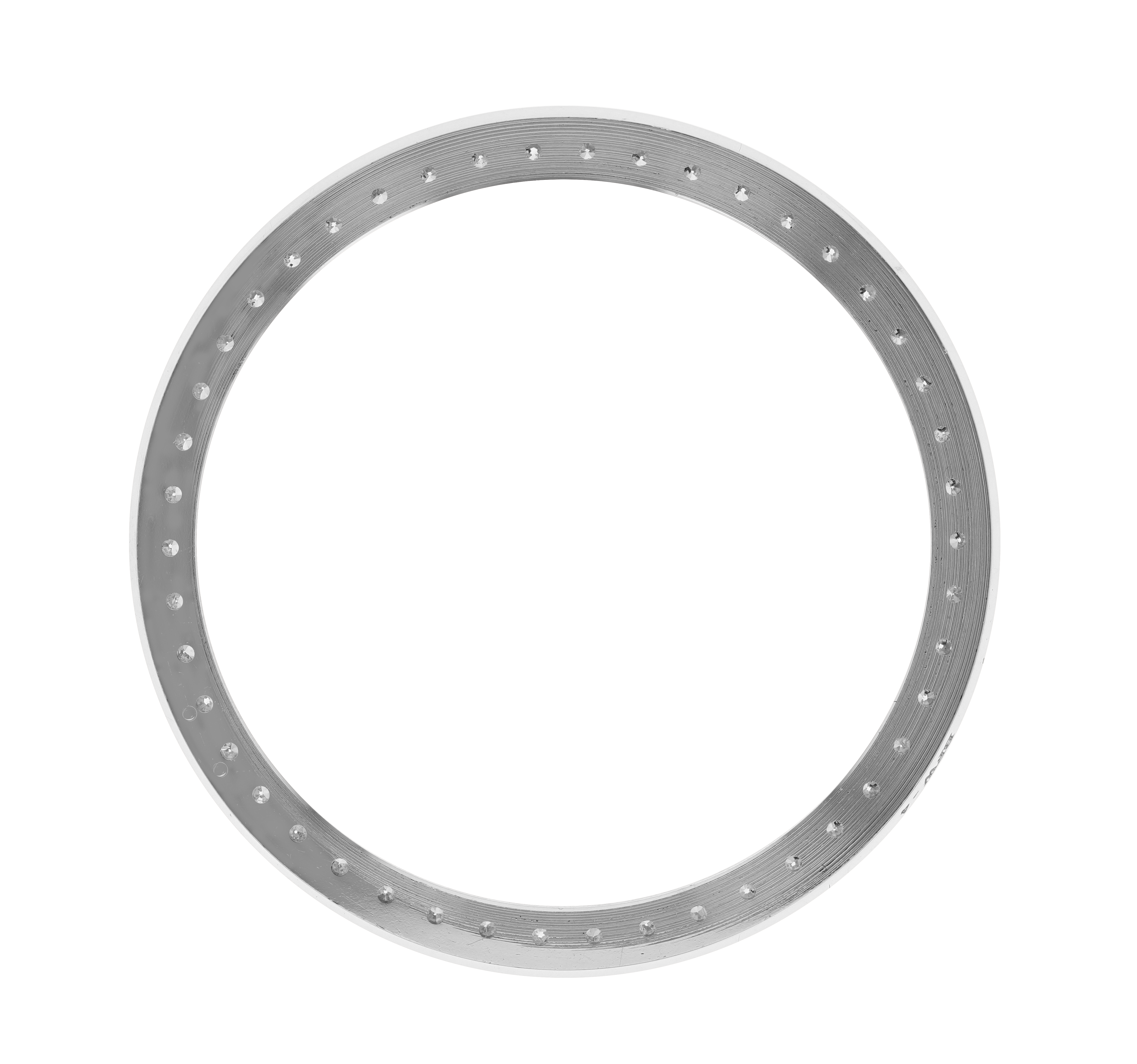 40mm Pave Two Prong 2.30ct Custom Diamond Bezel 14K White Gold