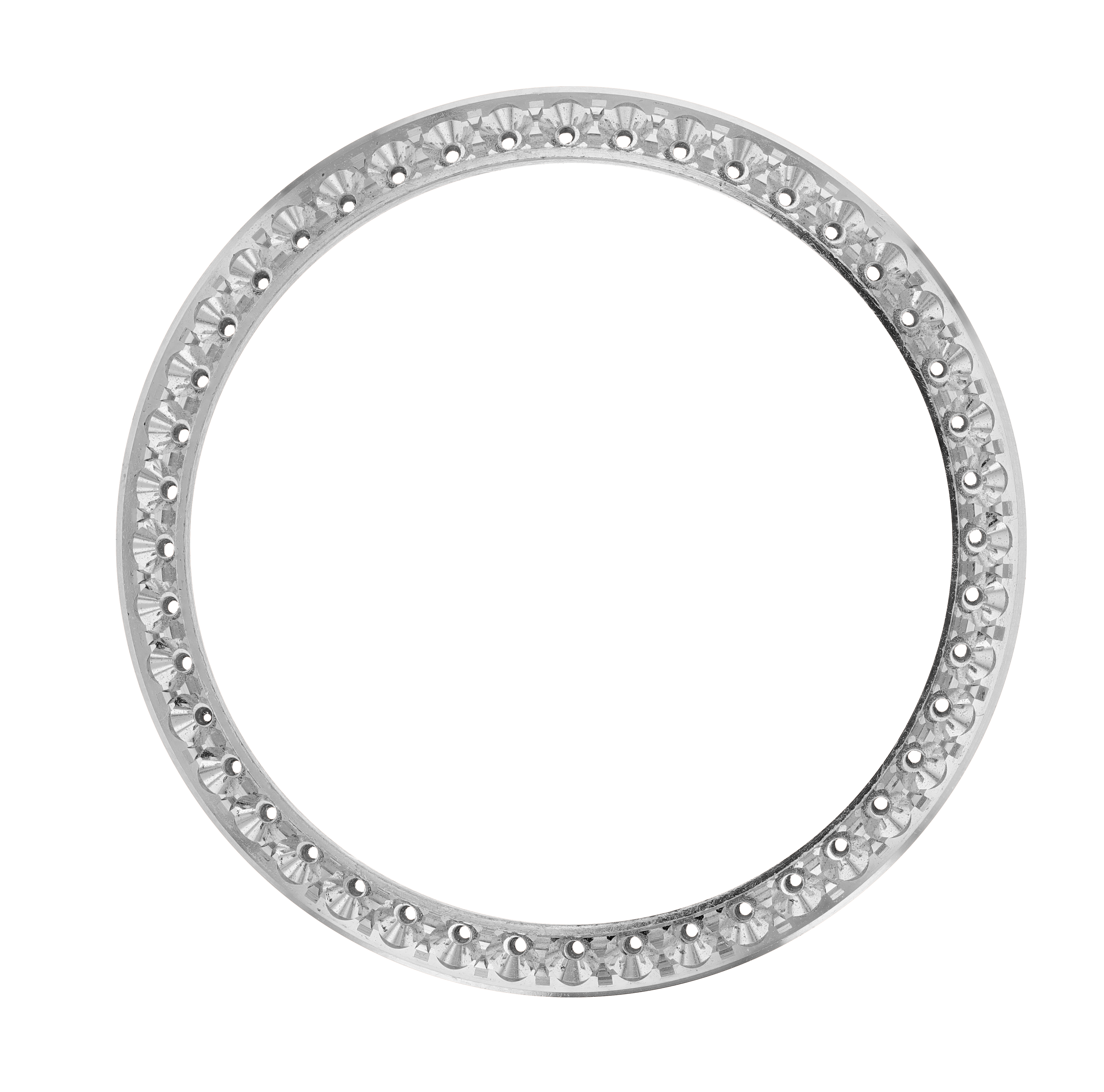 40mm Pave Two Prong 2.30ct Custom Diamond Bezel 14K White Gold