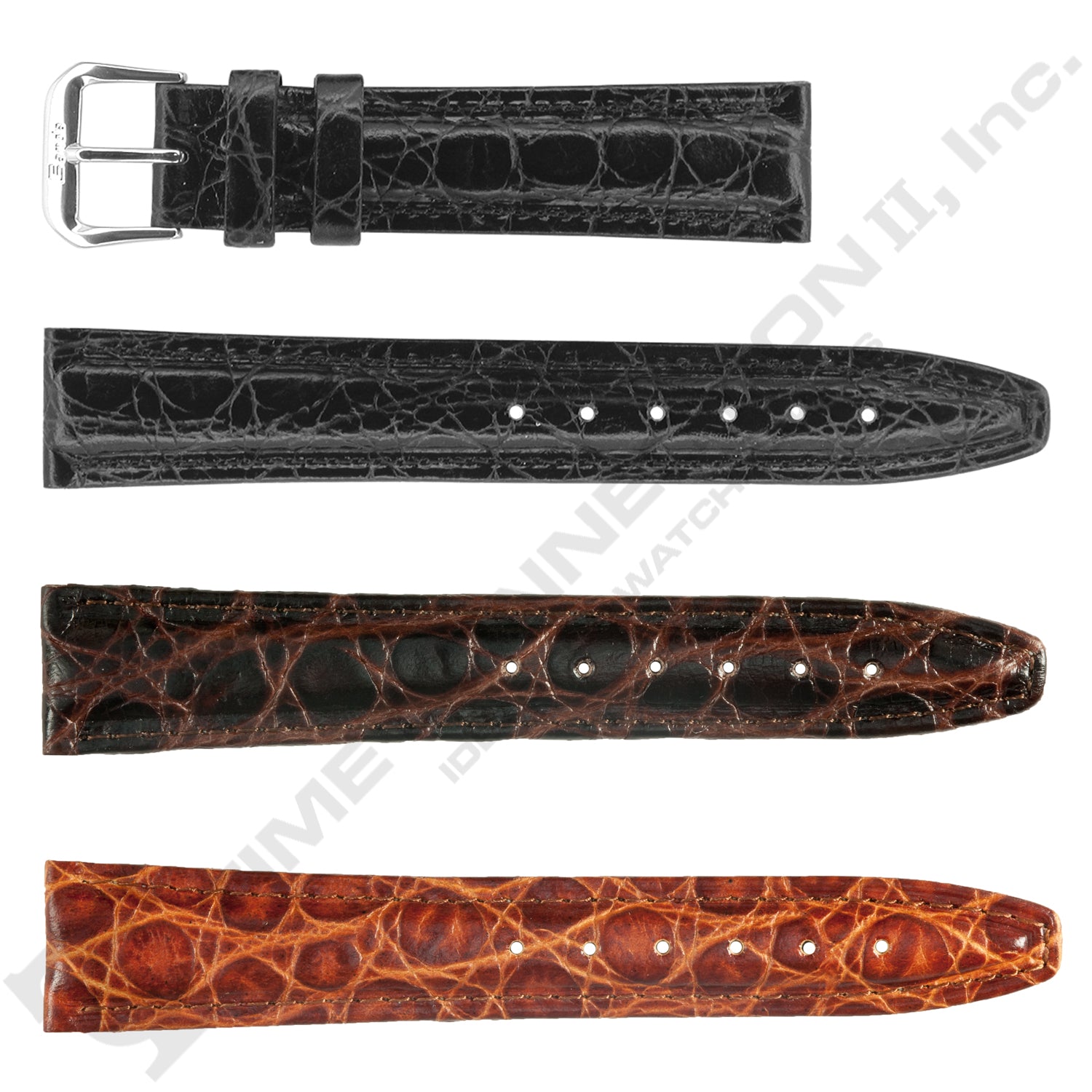 Banda No. 113 African Crocodile Grain Leather Straps (10mm~19mm)