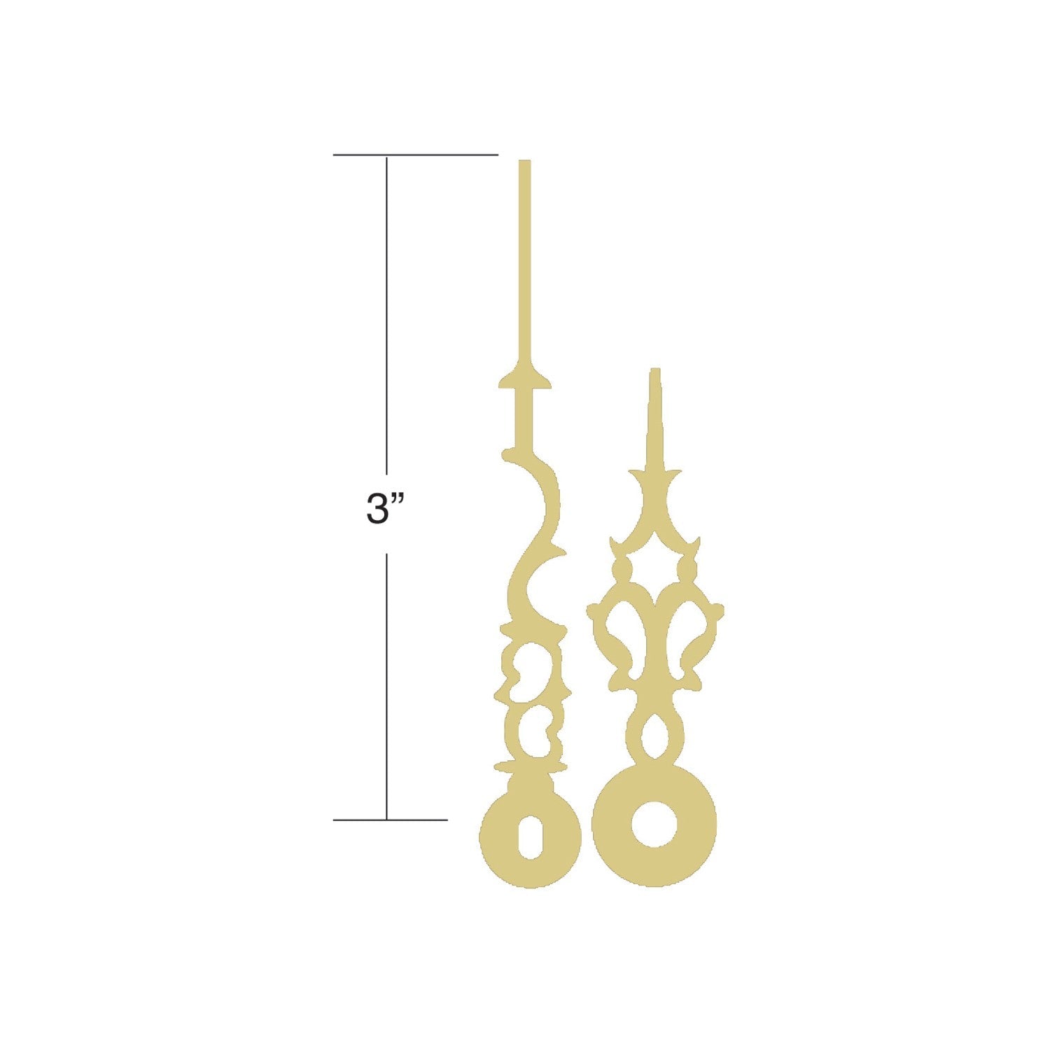 USA Made Hour & Minute Hands for Popular Quartz Movements