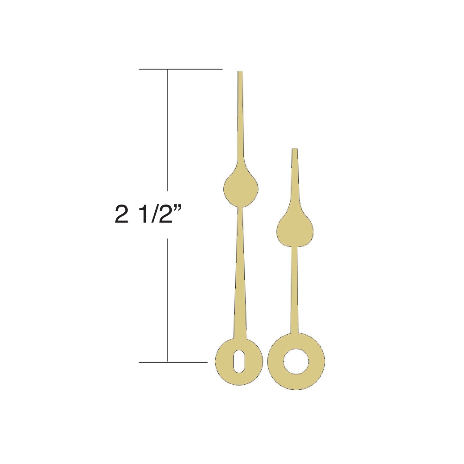 USA Made Hour & Minute Hands for Popular Quartz Movements