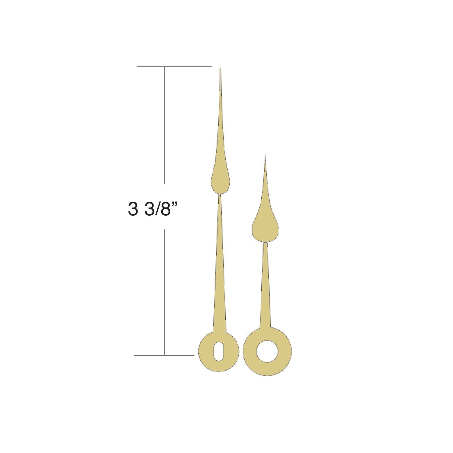 USA Made Hour & Minute Hands for Popular Quartz Movements