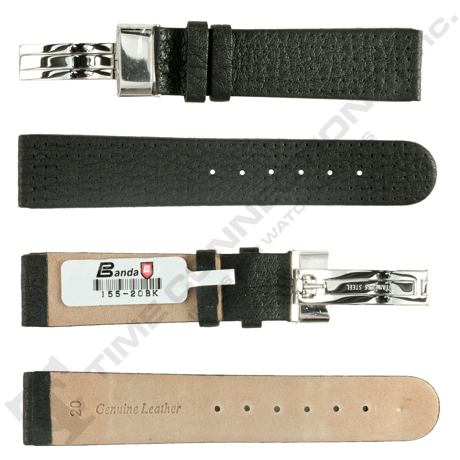 Banda No. 155 Buffalo Grain Fine Sport Leather Straps (18mm~20mm)