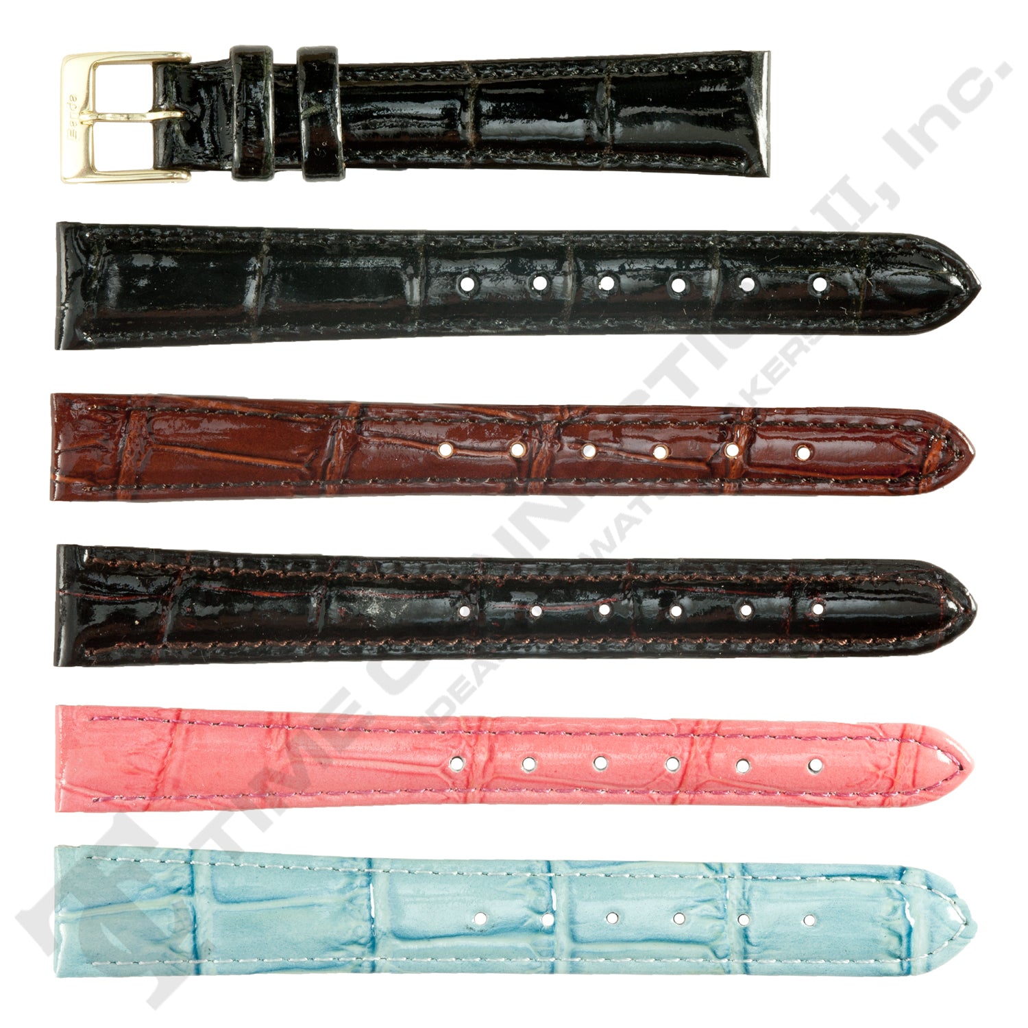 Banda No. 183 Brunei Grain Crocodile Fine Leather Straps (12mm to 18mm)