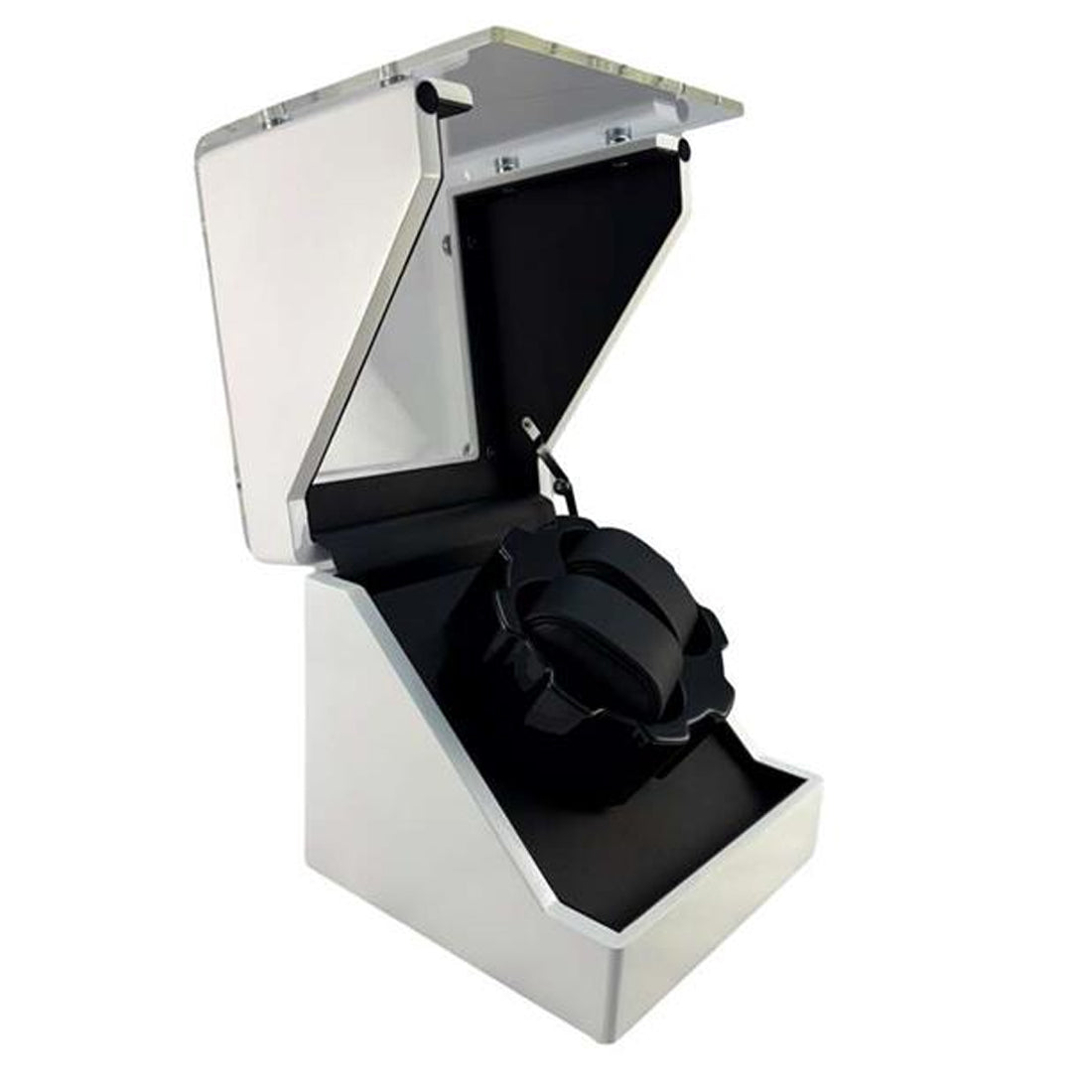 BX-634, Double (2) Watch Winder Glossy White MDF Smooth Finish