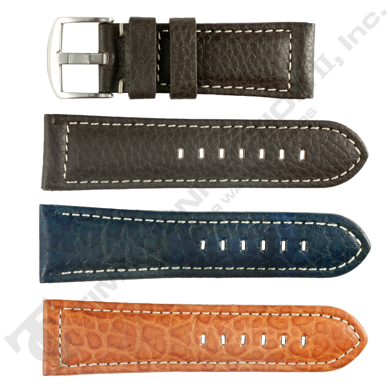 Banda No. 348 Buffalo Panerai Style Grain Fine Leather Straps (18mm~26mm)