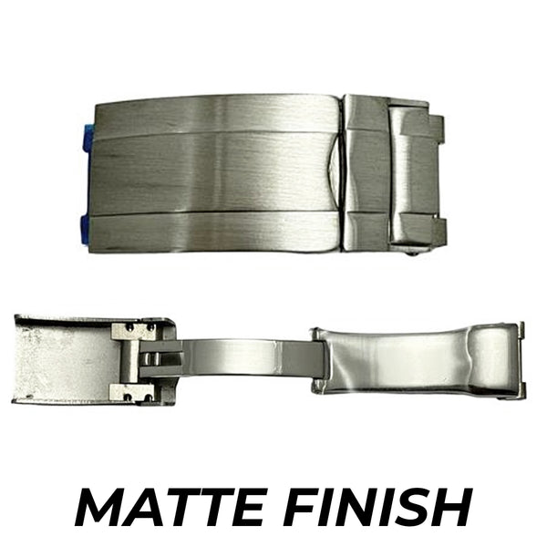 BC42, Stainless Steel Matte Finish Watch Buckle Clasp Fits Rolex (16mm)