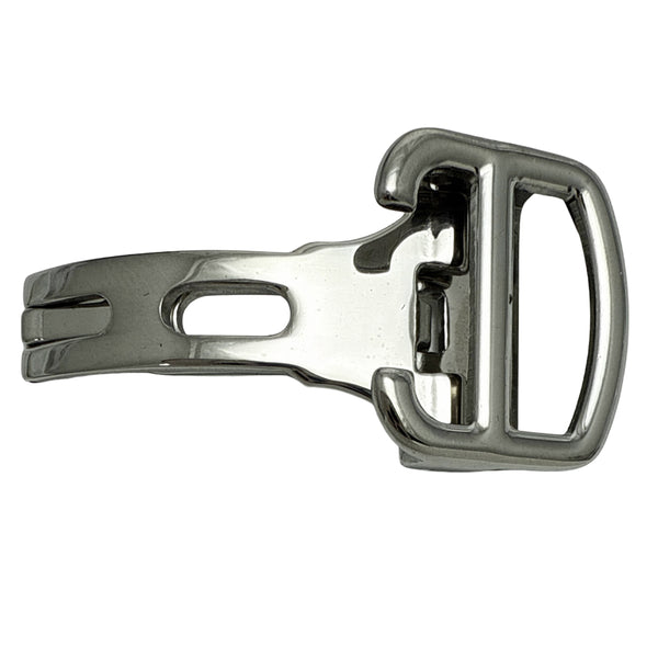 BC48, Stainless Steel Shiny Finish Watch Buckle Clasp Fits Cartier (12mm~18mm)