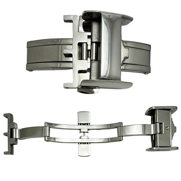 BC58, Stainless Steel Watch Shiny Finish Buckle Fits Longines (14mm~18mm)
