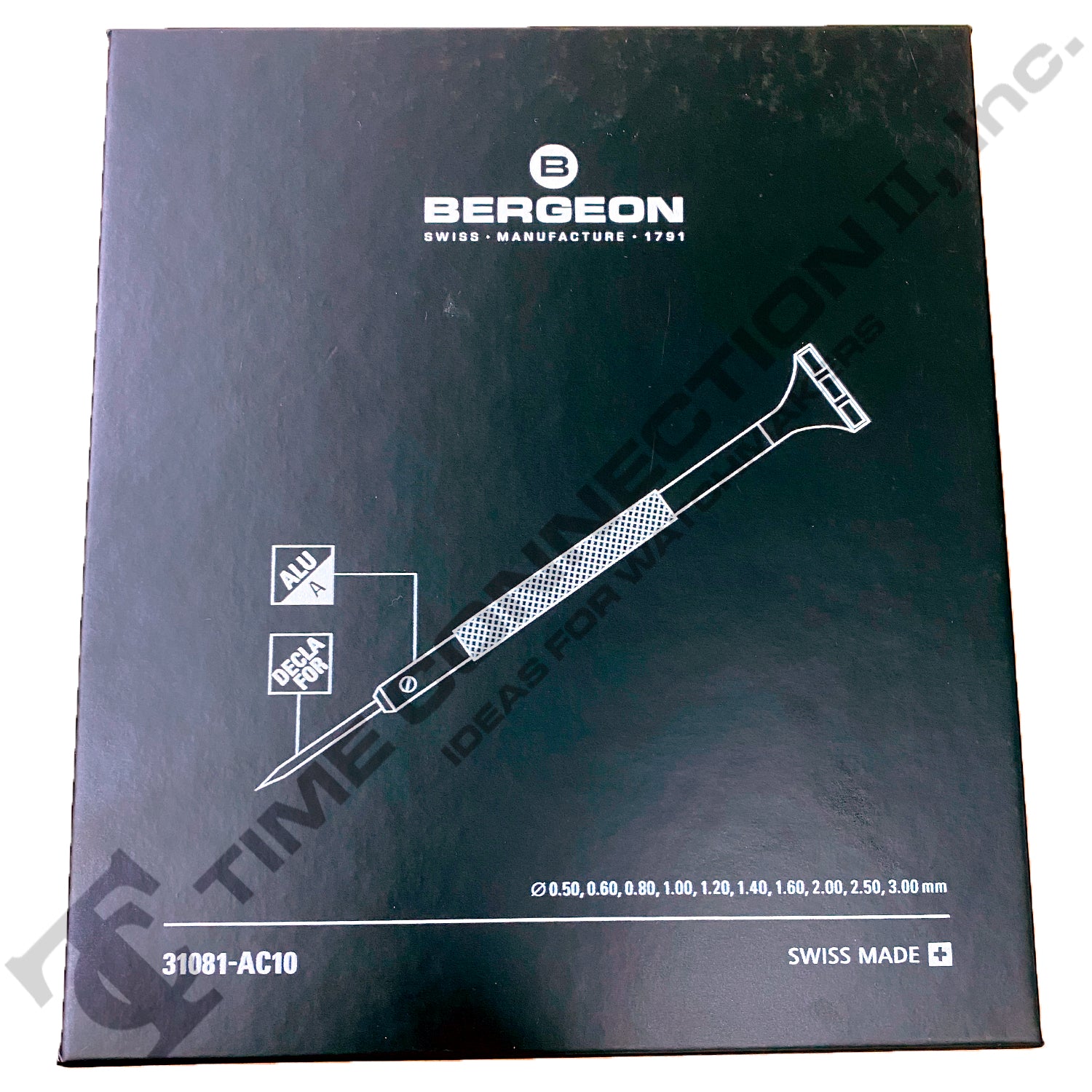Bergeon 31081-AC10 Set Of 10 Aluminum Antimagnetic Screwdriver Watchmakers Set