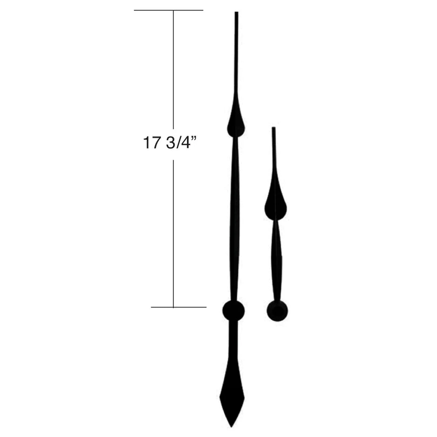 USA Made Large Hour & Minute High-Torque Hands for Popular Quartz Movements