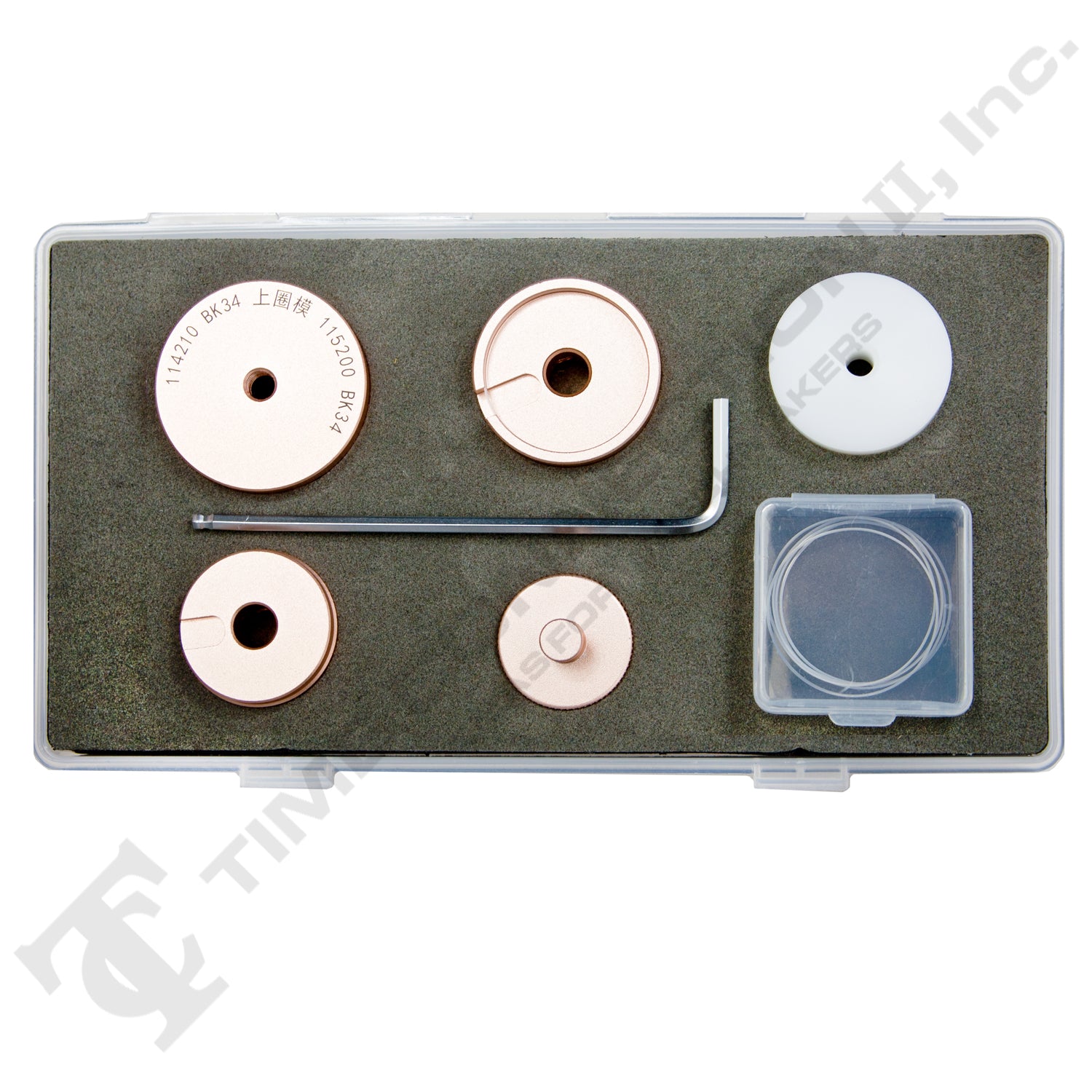 Dies Set to Fit Rolex Crystals and Gaskets for Model No. 114210, 115200