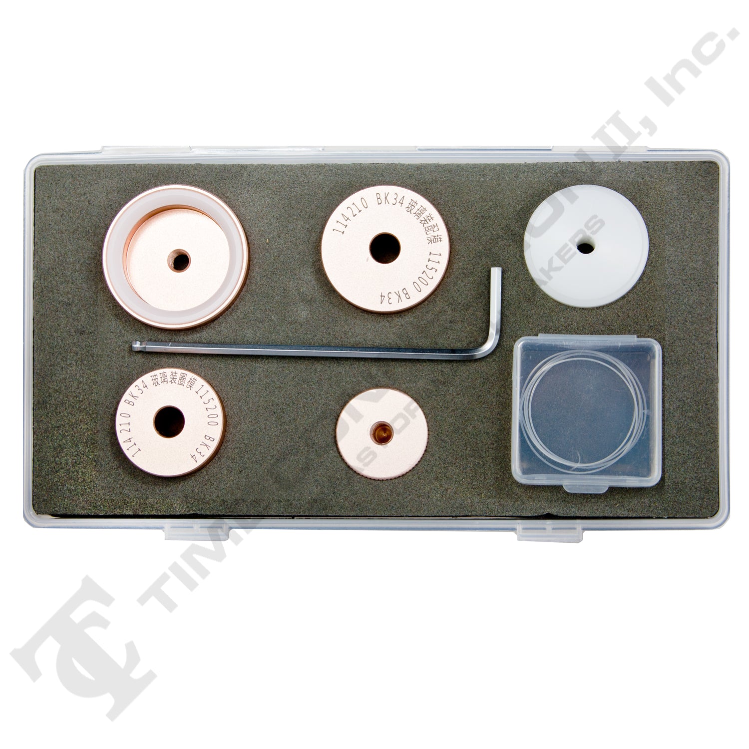 Dies Set to Fit Rolex Crystals and Gaskets for Model No. 114210, 115200