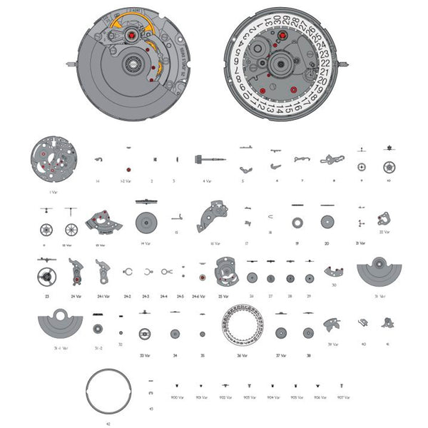 Internal Watch Components Thousands of Internal Watch Parts for Popular ETA Movements – Time ...