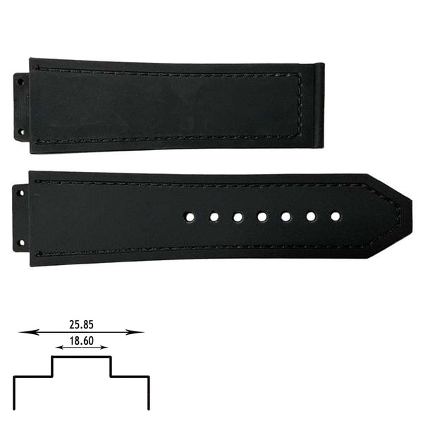 Classic Leather Watch Band for For Hublot Classic Fusion (19mm x 26mm)