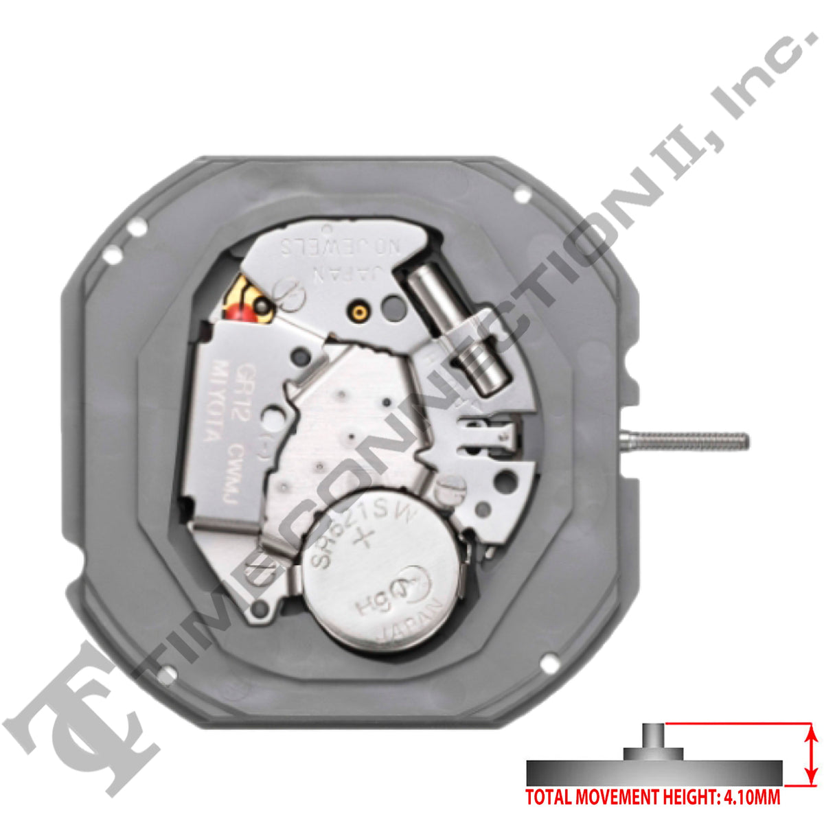 Miyota/Citizen LTD GR12 3 Hands Japan Quartz Movement Ht. 4.10MM (Vari ...