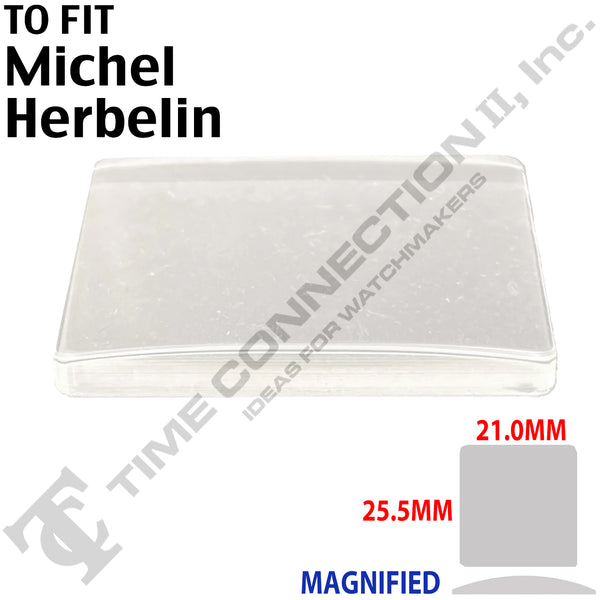 Designer Watch Crystals for Michelle Herbelin (25.5mm x 21.0mm)