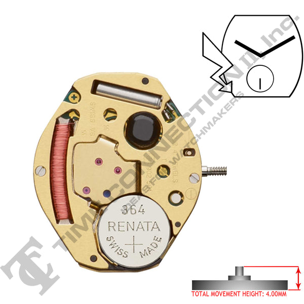 ETA 902.501 2 Hands Swiss Made Quartz Movement Ht. 4.00MM