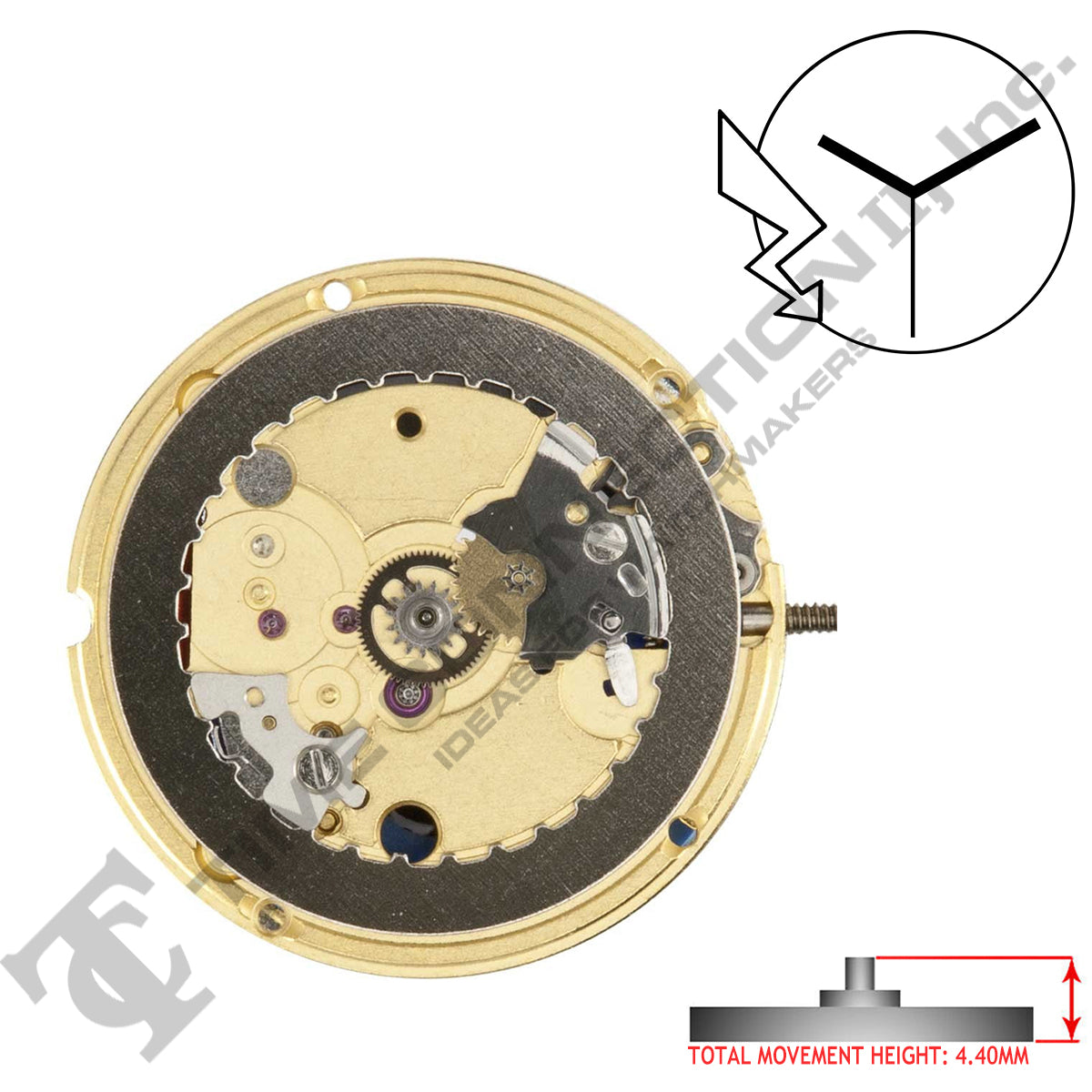 ETA 956.102-3H Swiss Made Movement