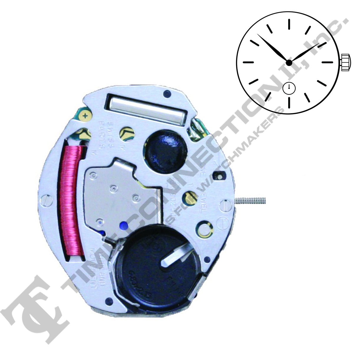 ETA 902.505 2 Hands Swiss Parts Quartz Movement