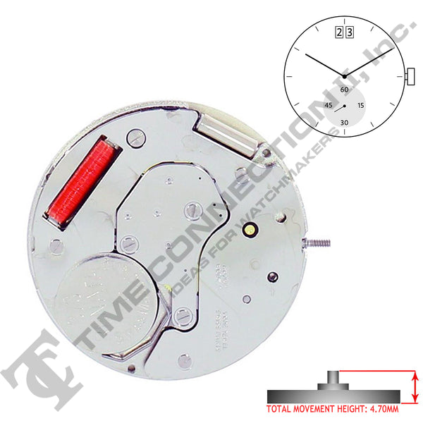 Harley Ronda 6004.B 2 Hands Quartz Movement Ht. 4.70MM (Various Dates)
