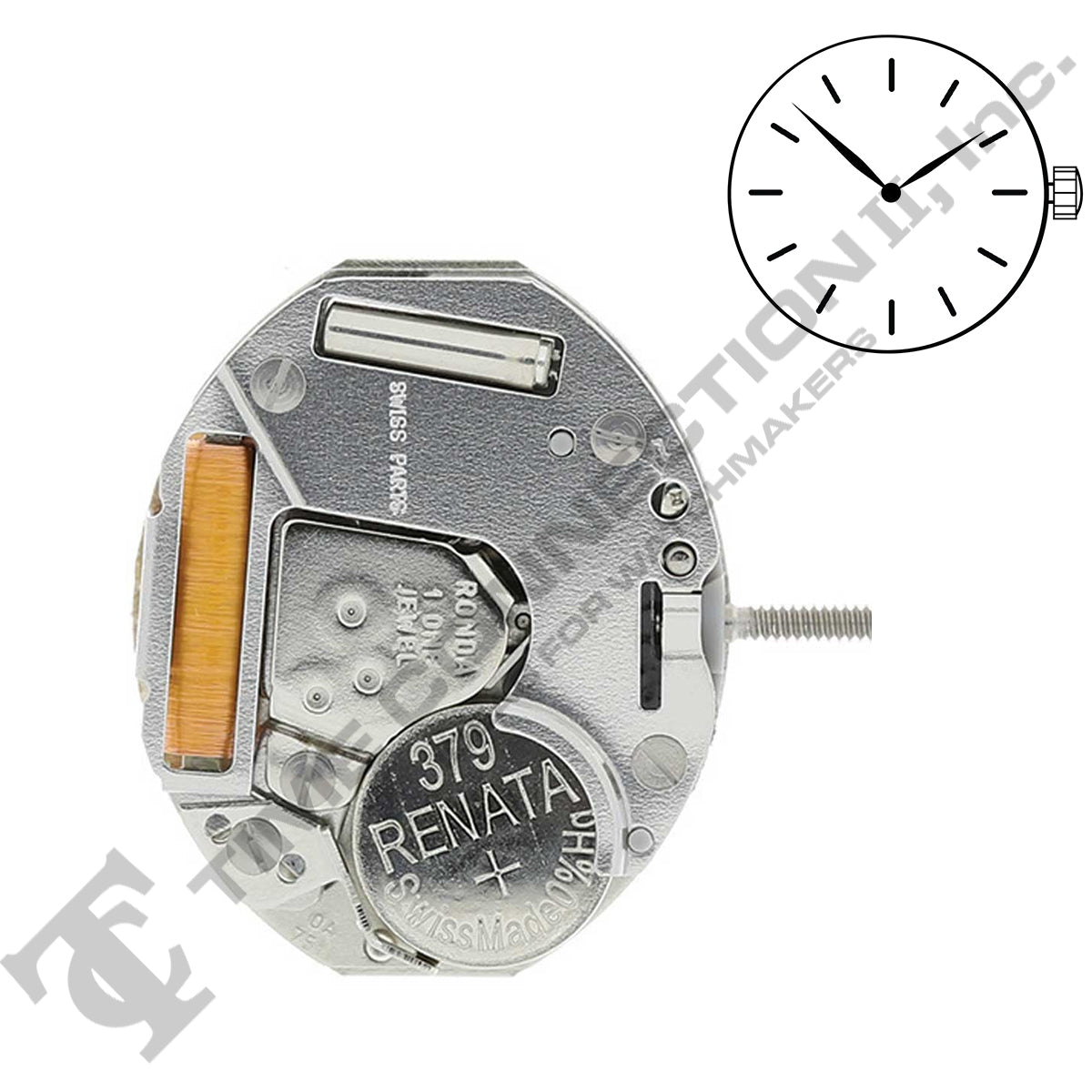 Harley Ronda 751 2 Hands Quartz Movement (Various Heights)