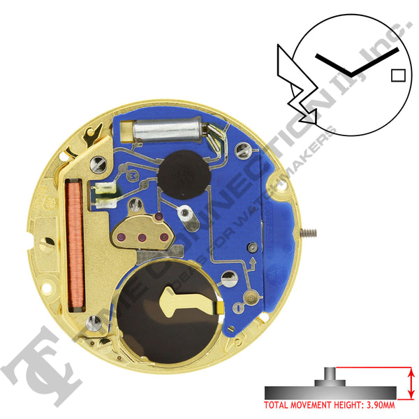 ETA 955.412 2 Hands Swiss Made Quartz Movement (Various Dates)