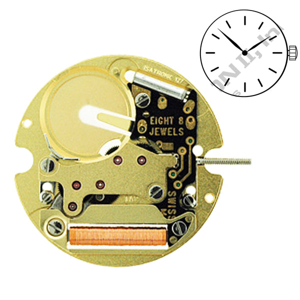 ISA 127 2 Hands Swiss Made Movement