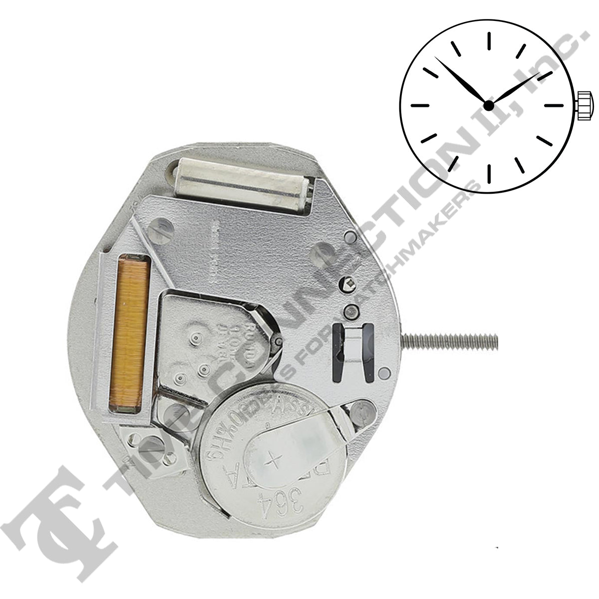 Harley Ronda 762 2 Hands Quartz Movement (Various Heights)