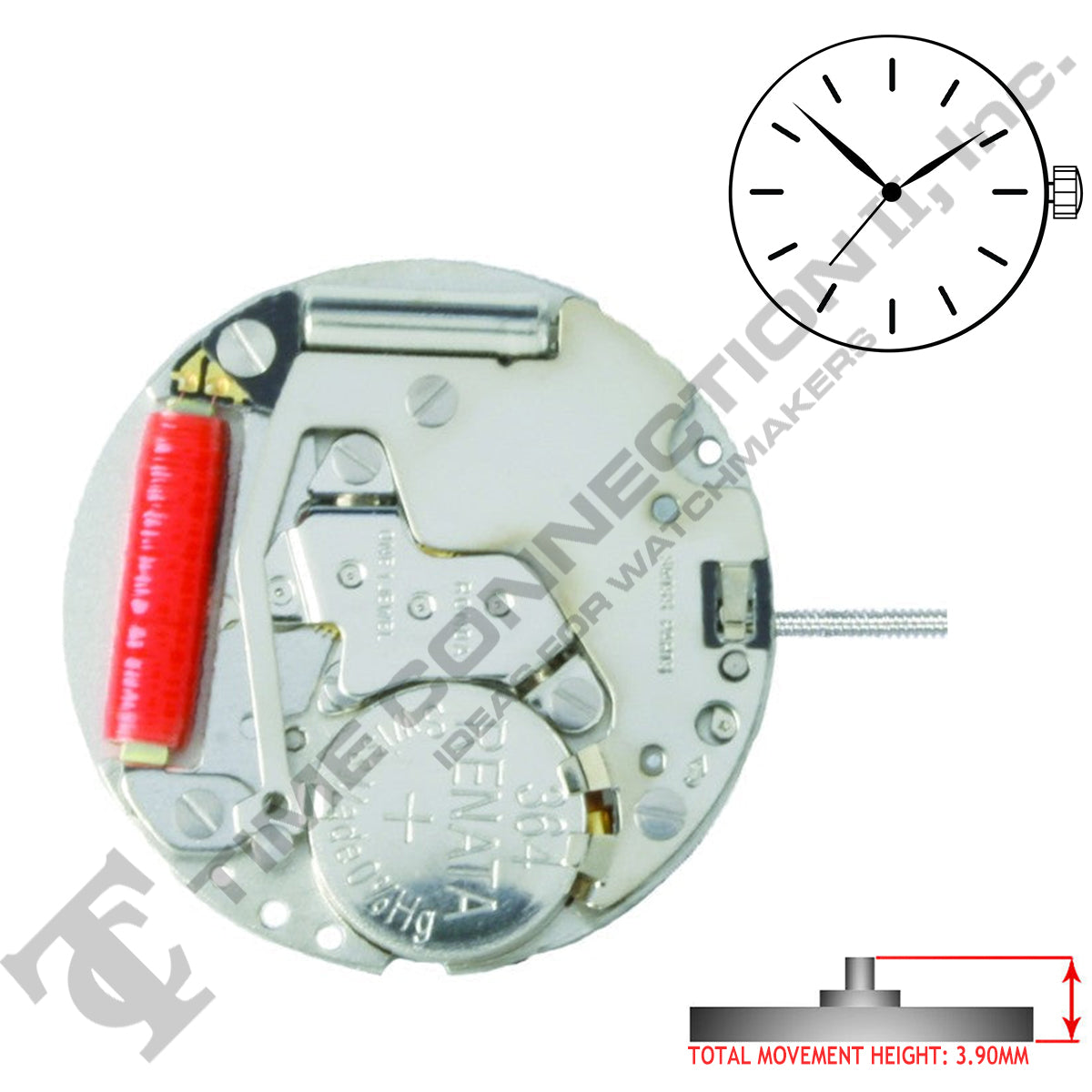 Harley Ronda 773 3 Hands Quartz Movement Ht. 3.90MM