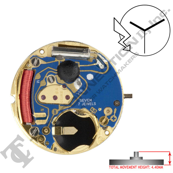 ETA 956.102 3 Hands Swiss Made Quartz Movement Ht. 4.40MM