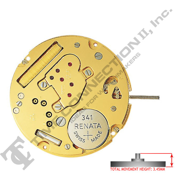 Harley Ronda 1005 3 Hands Swiss Made Quartz Movement Ht. 3.45MM (Various Dates)