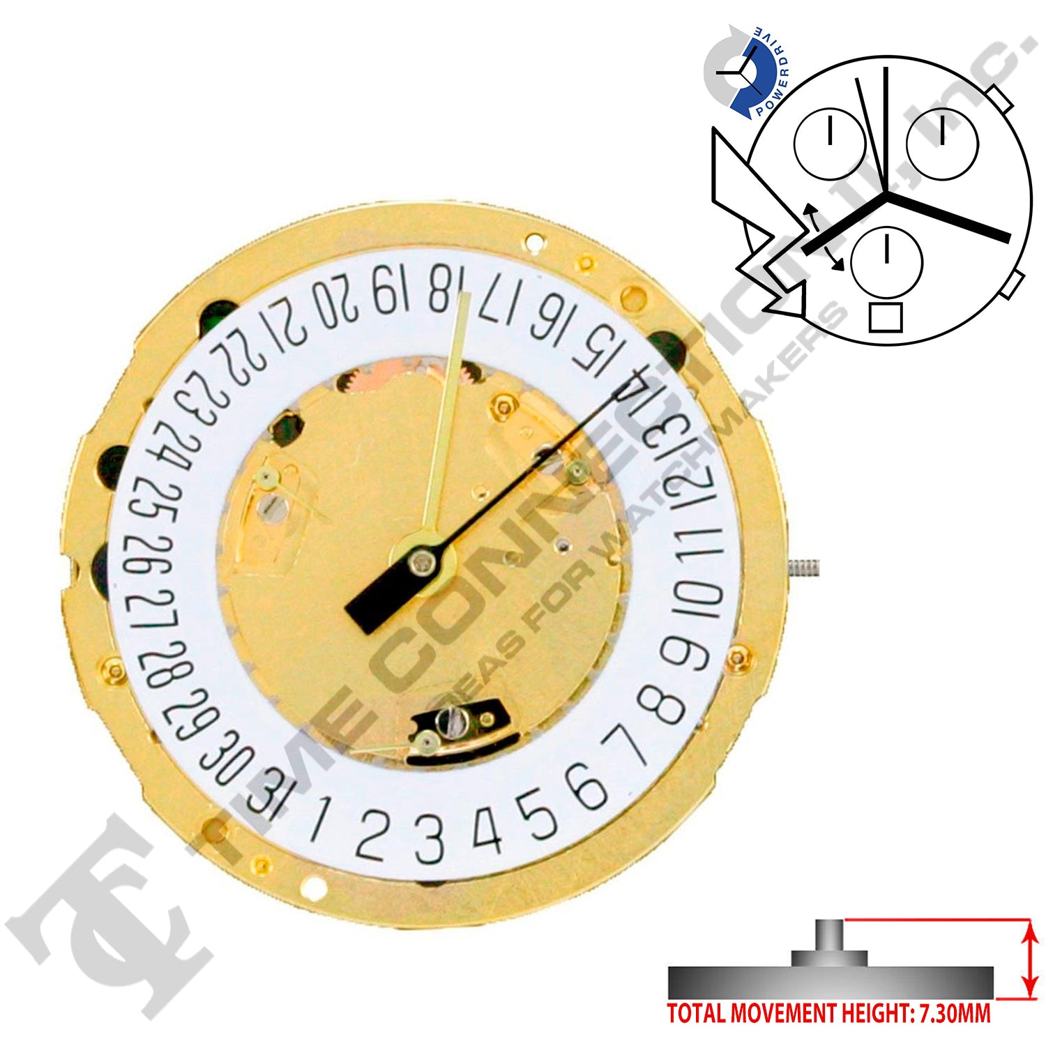 ETA 251.274-D6 Swiss Made Movement (Replaced ETA 251.272-D6)